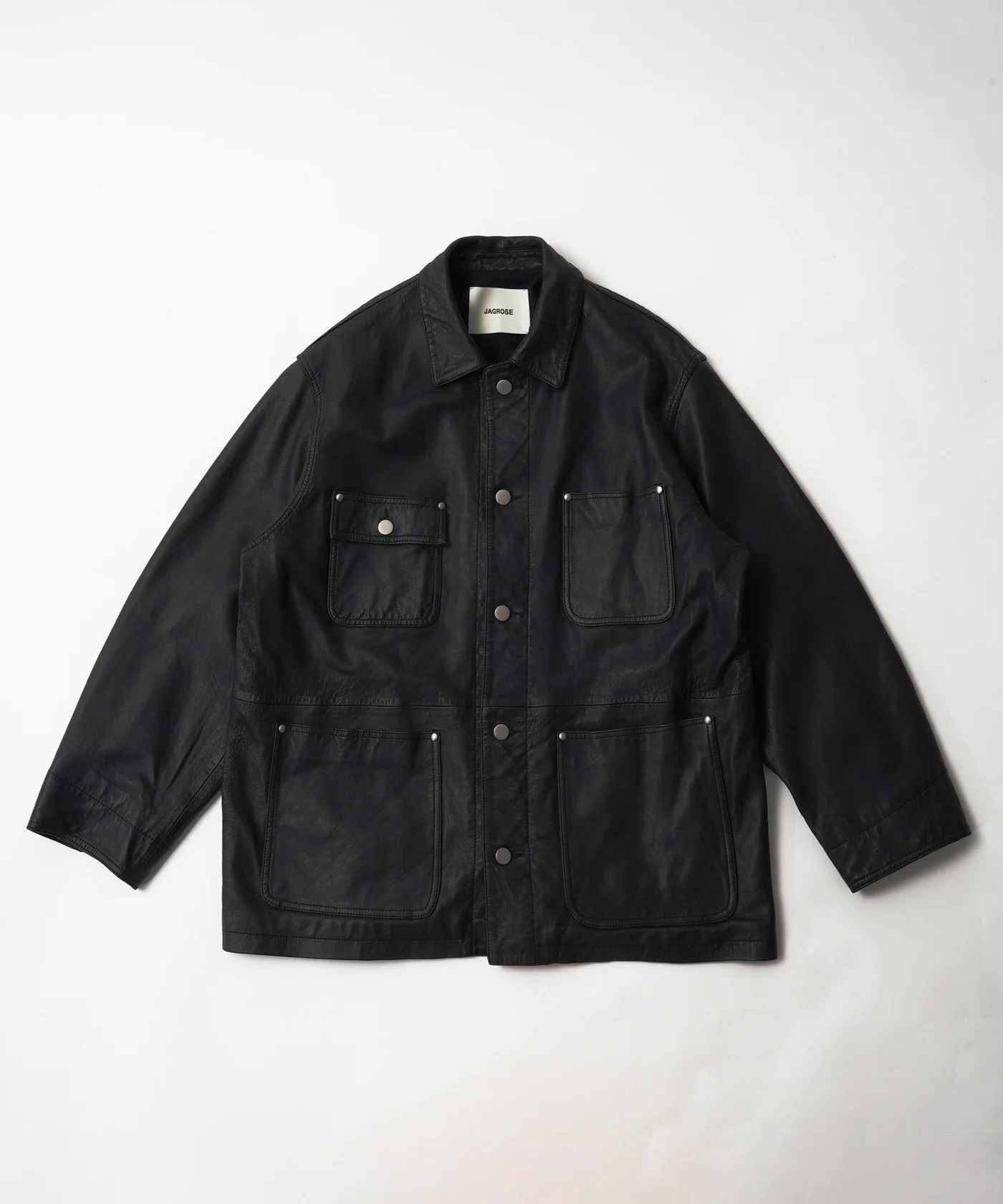 【26AW予約26年11月中旬ごろ入荷】 カバーオール  ジャグロース JAGROSE COVERALL メンズ ウォッシュレザー RAM LEATHER レザージャケット メンズ ラムレザー  山羊革【国内正規品】 