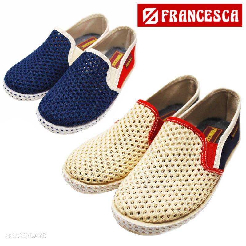 【アウトレット／50%OFF】スリッポン キッズ FRANCESCA フランチェスカ アルベローラ Francesca by Alberola スペイン メッシュ /ジュニア スニーカー 15-20cm