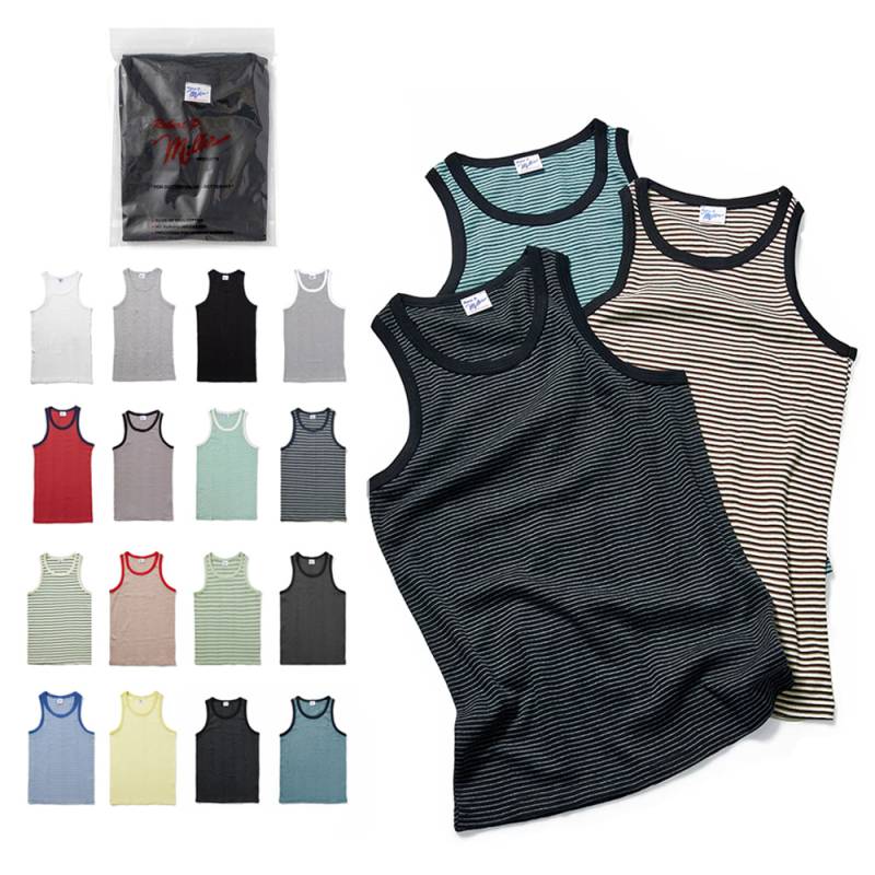 タンクトップ メンズ ロバートピーミラー リブ Panel-rib Tanktop  Robert P.Miller (110c)