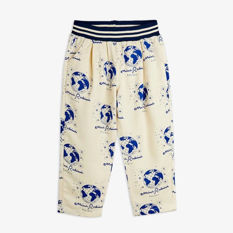 パンツ ズボン キッズ ベビー ミニロディーニ トラウザー 総柄 SOCIETY WOVEN TROUSERS【国内正規品】 mini rodini