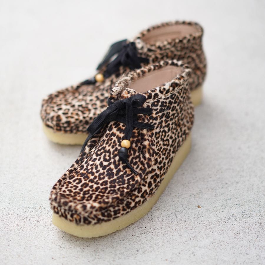 クラークス オリジナル ワラビー ブーツ レオパード レディース Wallabee Boot Leopard  CLARKS ORIGINALS  22-25.5cm 【国内正規品】26185623