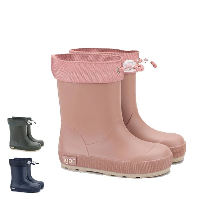 【26SS 予約】レインブーツ キッズ イゴール  レイン シューズ 長靴  igor barefoot  medium YOGI DK CUELLO 17cm-22cm 【国内正規品】W10295 W10304