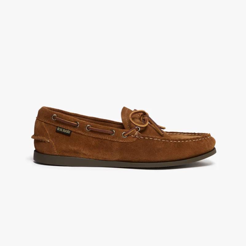 デッキシューズ メンズ ジーエイチバス スエード モカシン Camp Moc Decker Shoes Mid Brown Suede G.H.BASS 【国内正規品】BA12002