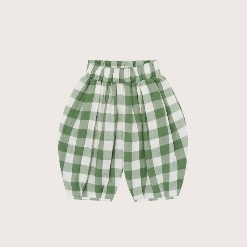 パンツ キッズ ベビー オーガニックズー Organic Zoo Dill Gingham Resort Pants【国内正規品】18dghrp