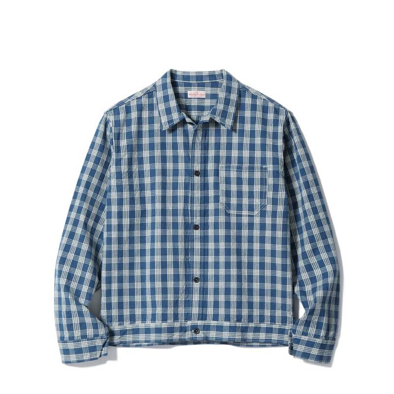 シャツ ブラウス 長袖 ロングスリーブ メンズ ユニオンサプライ バラカチェック Lot No. US15901 UNION SUPPLY PALAKA CHECK SHIRT BLOUSE