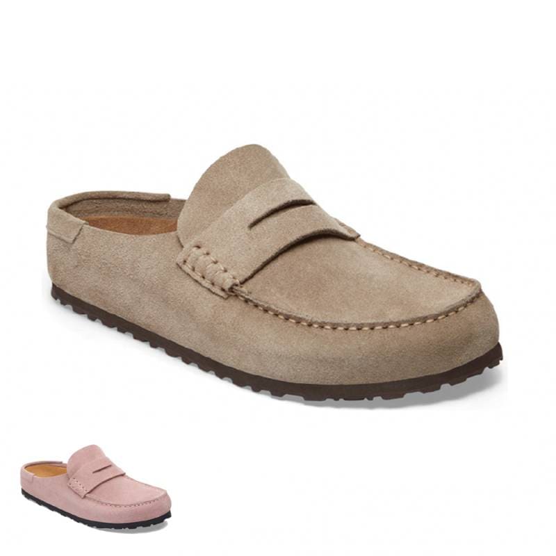 ネープルズ ラップ ビルケンシュトック ユニセックス レディース サボ ナロー ローファー BIRKENSTOCK Naples Wrapped LEVE Pink Clay / Taupe Narrow【国内正規品】1031683 1029710