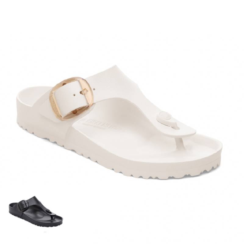 【26SS 一部予約 6月頃入荷予定】サンダル  ユニセックス ビルケンシュトック ギゼ ビッグバックル レギュラー BIRKENSTOCK Gizeh Big Buckle EVA Black / Eggshell Regular【国内正規品】1031370