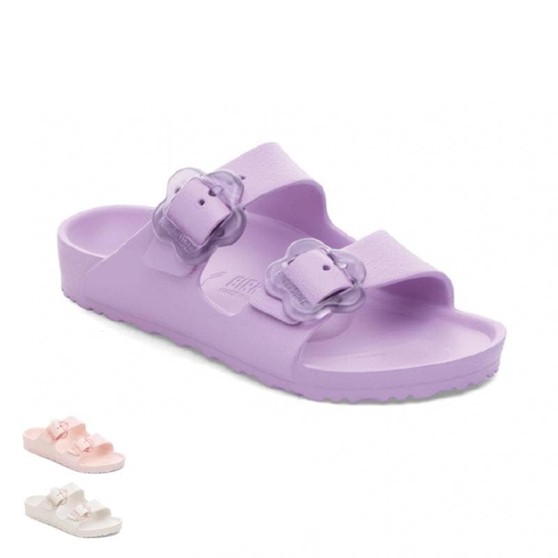 【26SS 予約 6月頃入荷予定】サンダル キッズ ビルケンシュトック アリゾナ フラワーバックル ナロー BIRKENSTOCK Arizona EVA Kids FLB Narrow【国内正規品】