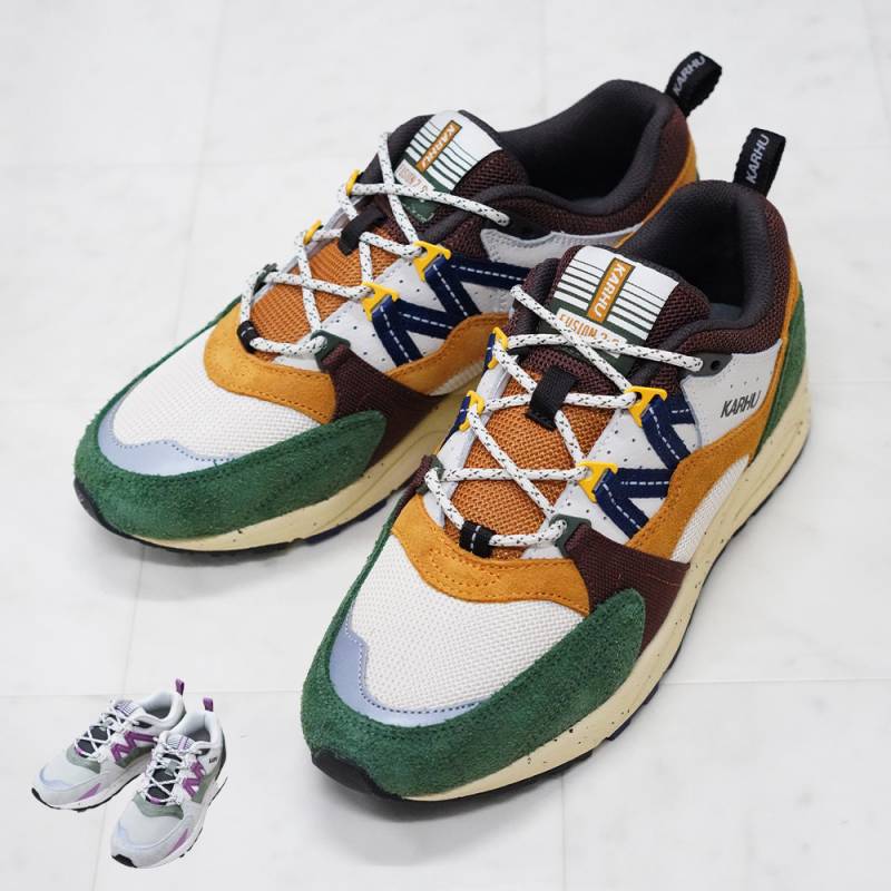 スニーカー レディース メンズ カルフ ランニングシューズ ユニセックス KARHU Fusion 2.0 DOUGLAS FIR / NAVY PEONY 22-29cm 靴 運動靴 【国内正規品】