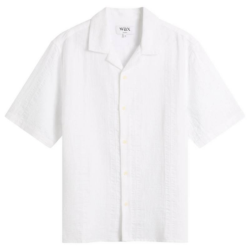 シャツ 半袖シャツ メンズ ユニセックス ワックスロンドン wax london Didcot Double Weave Grid Vacation Shirt【国内正規品】SS26-SSS-DID-CDF-ECR
