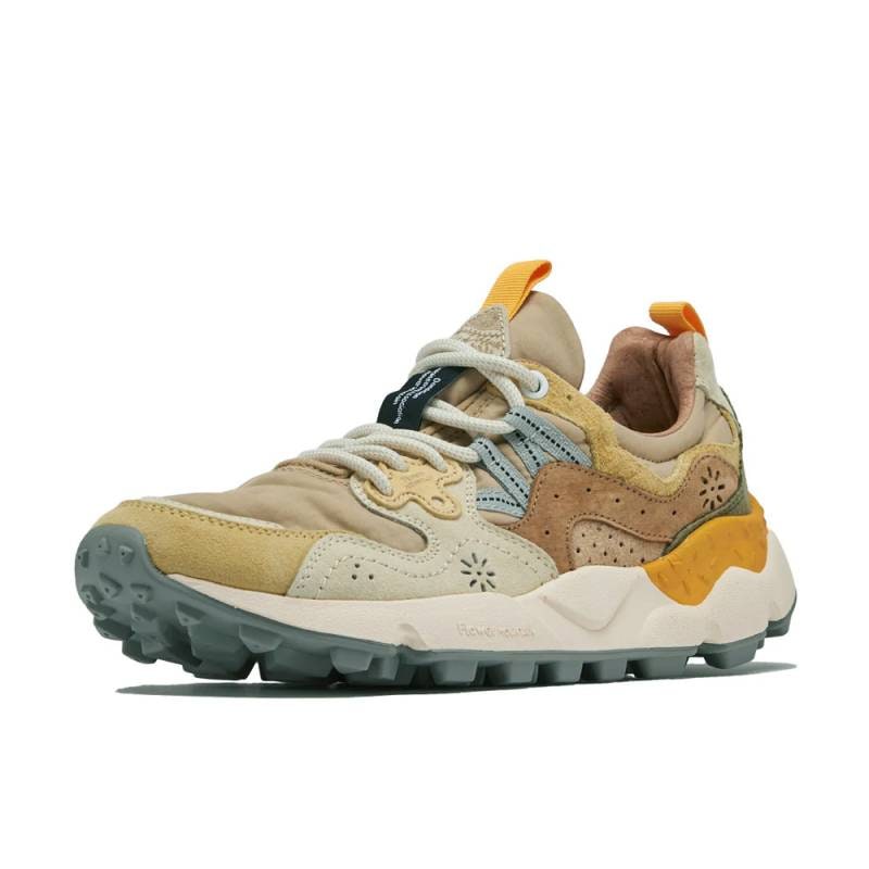 スニーカー ユニセックス ヤマノ3 フラワーマウンテン FLOWER MOUNTAIN YAMANO3 Pale yellow/L.Brown【国内正規品】FM63766