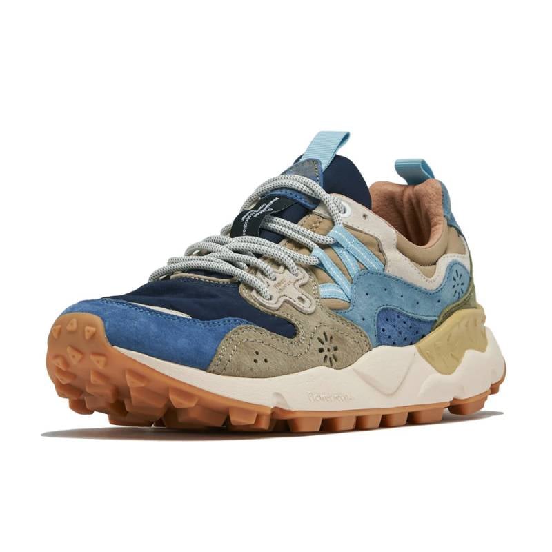 スニーカー ユニセックス ヤマノ3 フラワーマウンテン FLOWER MOUNTAIN YAMANO3 Navy/Blue/Kaki【国内正規品】FM63781