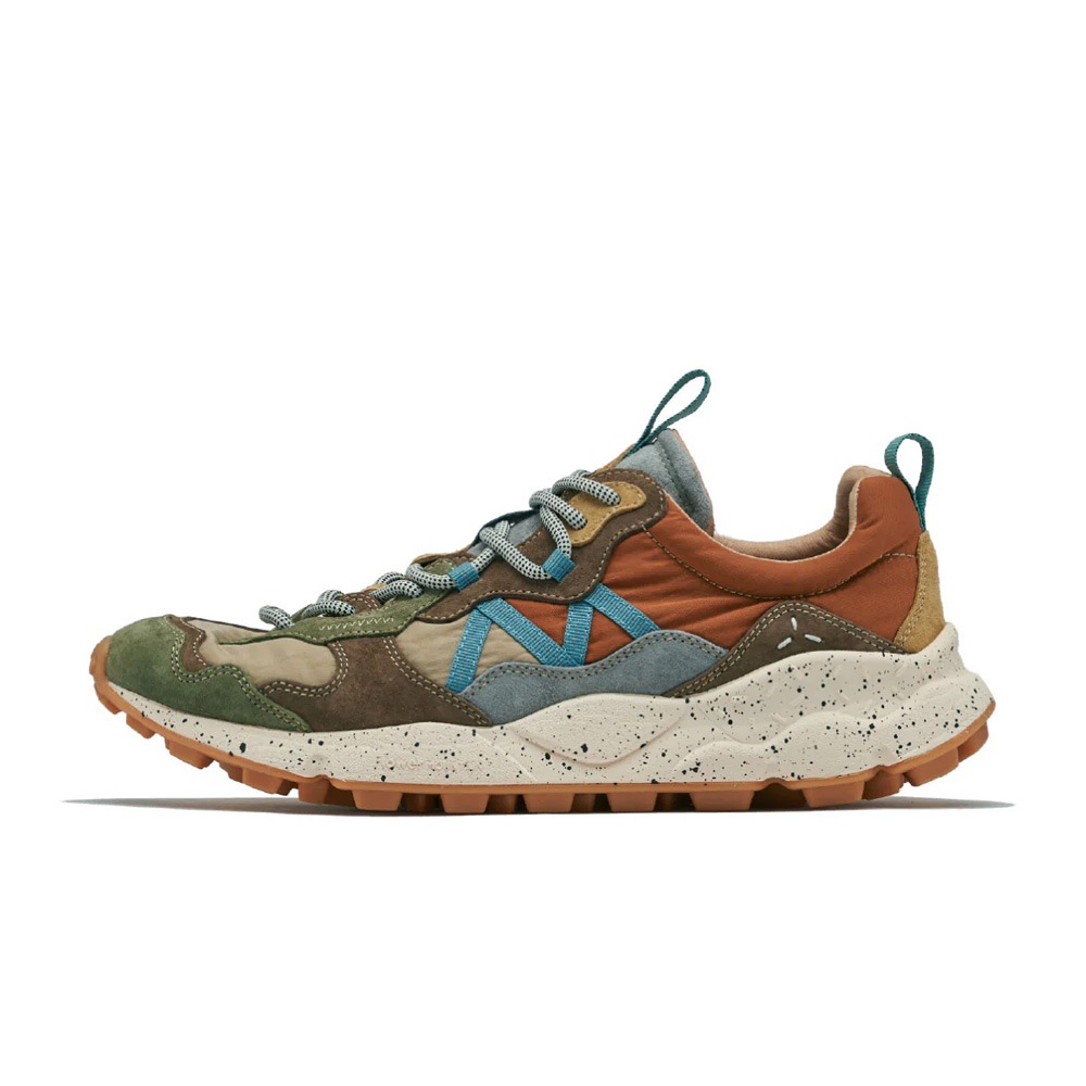 スニーカー ユニセックス レンザン フラワーマウンテン FLOWER MOUNTAIN LENZAN D.Gray/Brown【国内正規品】FM107051