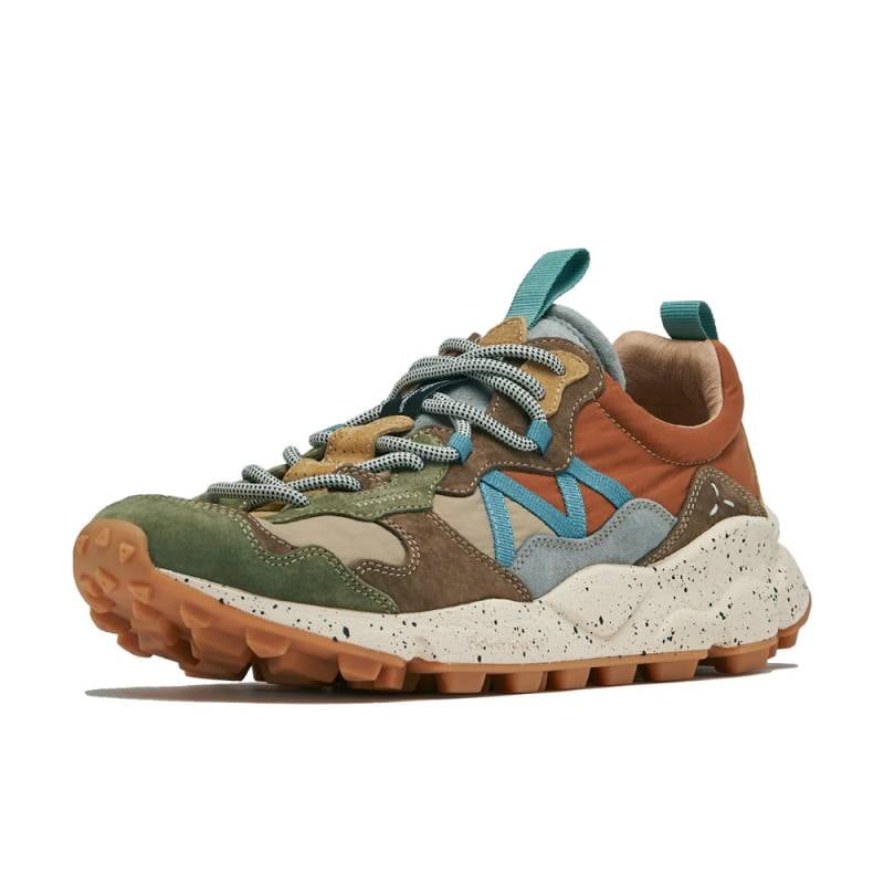 スニーカー ユニセックス レンザン フラワーマウンテン FLOWER MOUNTAIN LENZAN D.Gray/Brown【国内正規品】FM107051