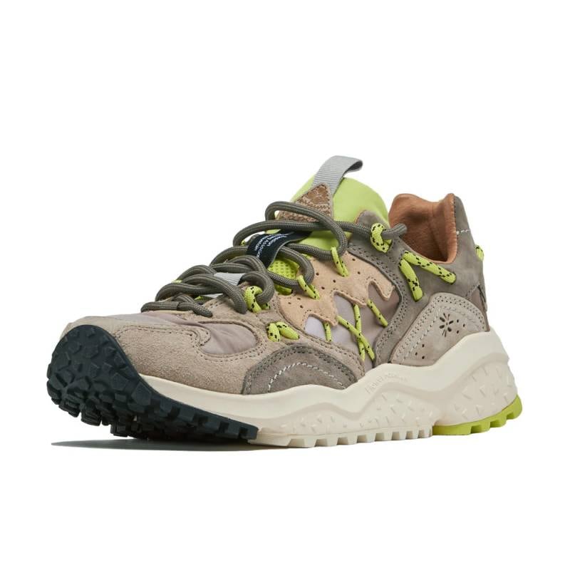 スニーカー ユニセックス ヤマブシ フラワーマウンテン FLOWER MOUNTAIN YAMABUSHI Taupe/Lime【国内正規品】FM125021