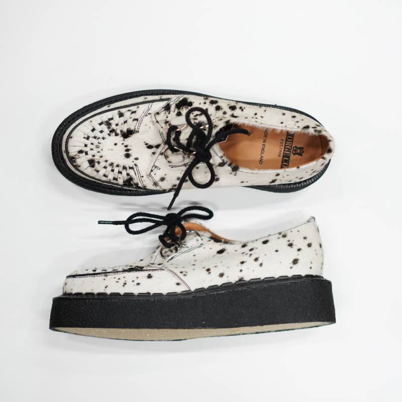 ジョージコックス メンズ スキップトン クリーパー ブーツ SKIPTON WHITE SPECKLED PONY GEORGE COX Original The Creeper MADE IN ENGLAND 25cm-27cm 【国内正規品】 