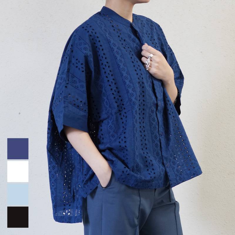 ブラウス ノーカラーシャツ ヴァンソンエミレイユ バンソンエミレイユ  バンドカラー VINCENT ET MIREILLE SLEEVELESS BLOUSE 【国内正規品】vm261hb11022
