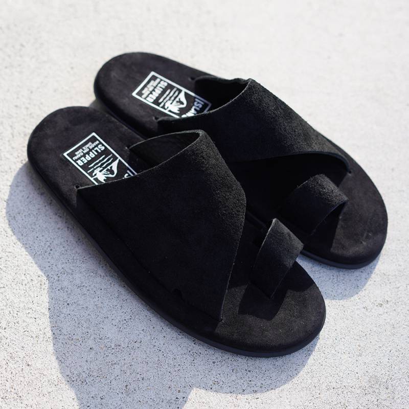 トングサンダル ビーチサンダル メンズ アイランドスリッパ SUEDE BLACK×BLACK 25-29cm 【国内正規品】 ISLAND SLIPPER PBS704BHR