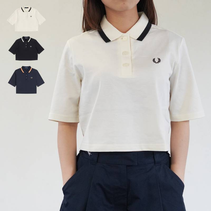 フレッドペリー ポロシャツ レディース Bold Tipped Polo Shirt G2182 半袖 【国内正規品】
