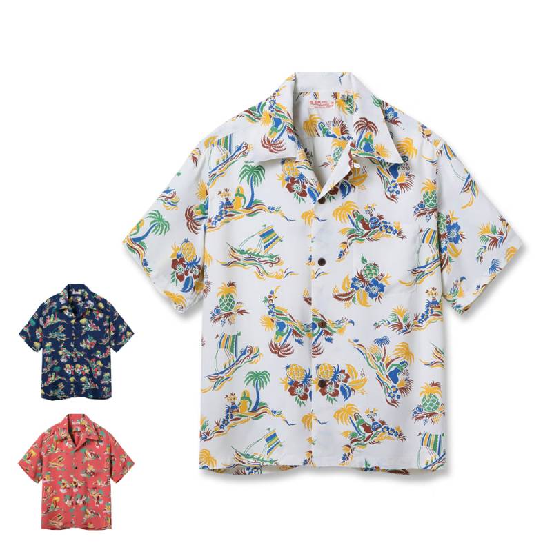 【2026年春夏入荷予定】 アロハシャツ メンズ ユニセックス サンサーフ  SUN SURF  Lot No. SS39620 / RAYON HAWAIIAN SHIRT “ISLAND TRIP”