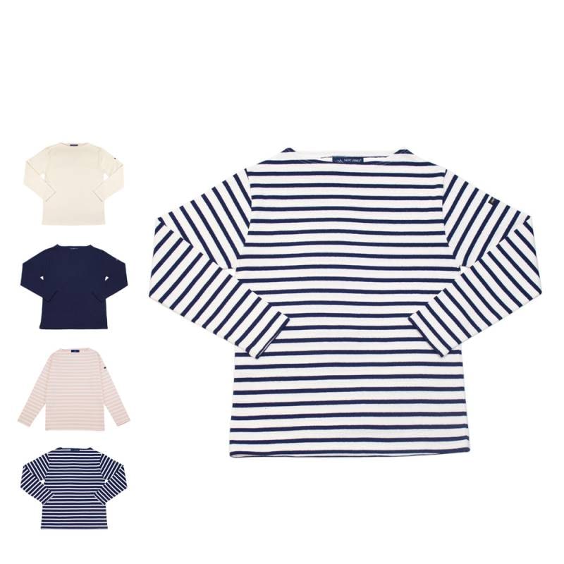 ウェッソン ボートネック シャツ ユニセックス カットソー セントジェームス ボーダー 無地 SAINT JAMES【国内正規品】OUESSANT