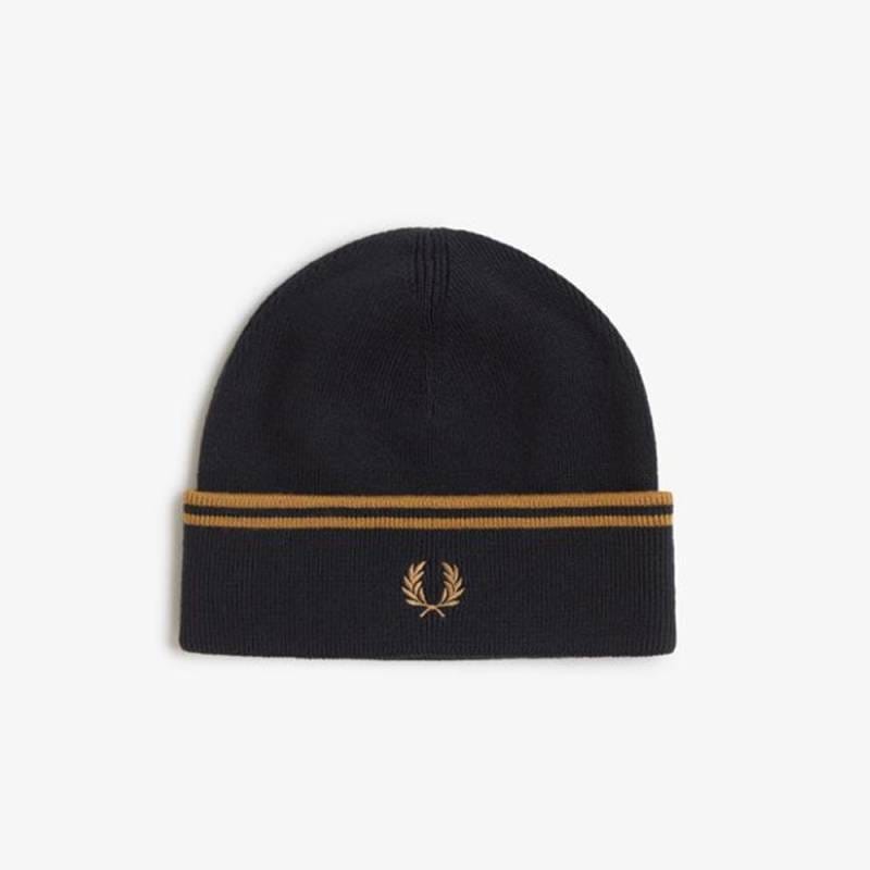 【26AW 予約】 ニット帽 メンズ レディース フレッドペリー 帽子 ユニセックス FRED PERRY TWIN TIPPED MERINO WOOL BEANIE 【国内正規品】 C3317