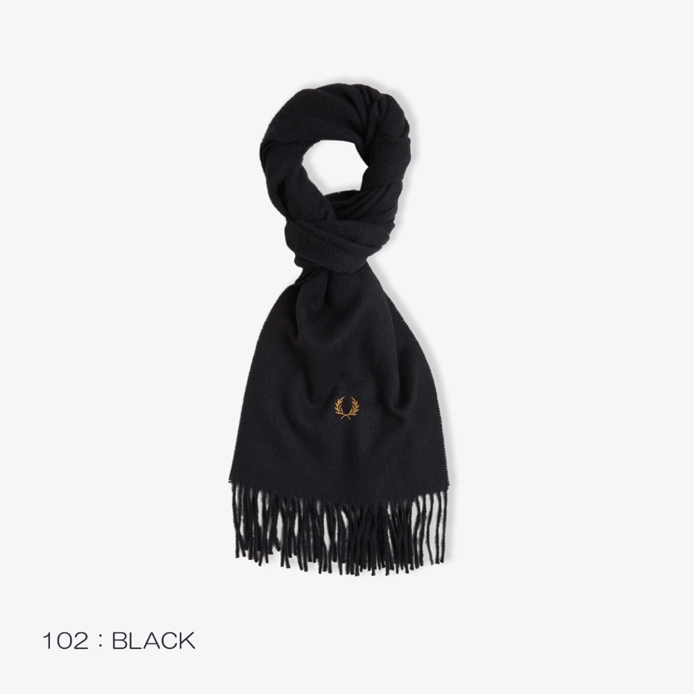 マフラー メンズ レディース フレッドペリー ユニセックス フレッドペリー スカーフ FRED PERRY PLAIN WOVEN SCARF 【国内正規品】 C3320