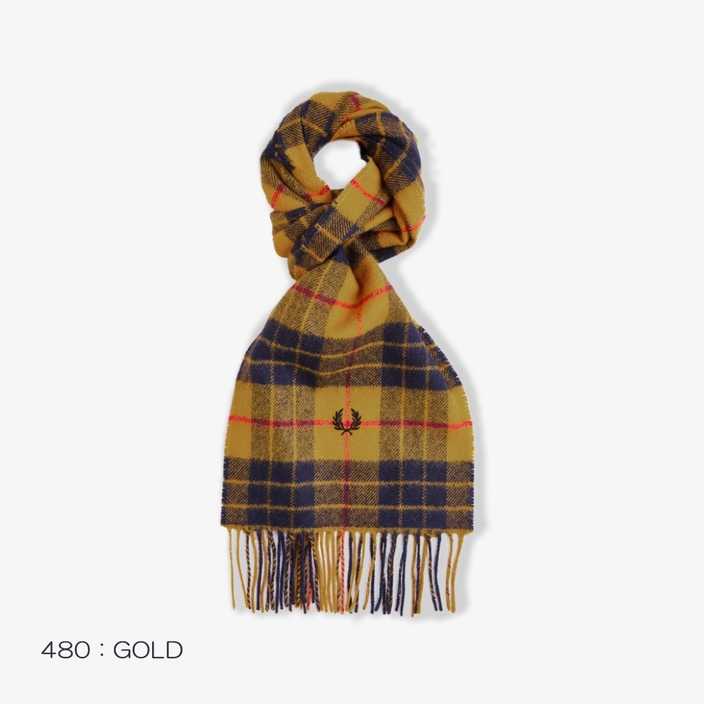 マフラー メンズ レディース フレッドペリー ユニセックス フレッドペリー ストール FRED PERRY LAMBSWOOL SCARF 【国内正規品】 C3338