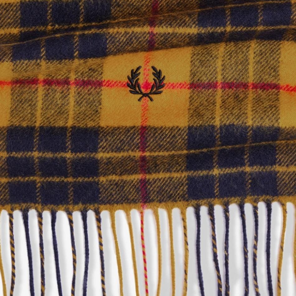 マフラー メンズ レディース フレッドペリー ユニセックス フレッドペリー ストール FRED PERRY LAMBSWOOL SCARF 【国内正規品】 C3338