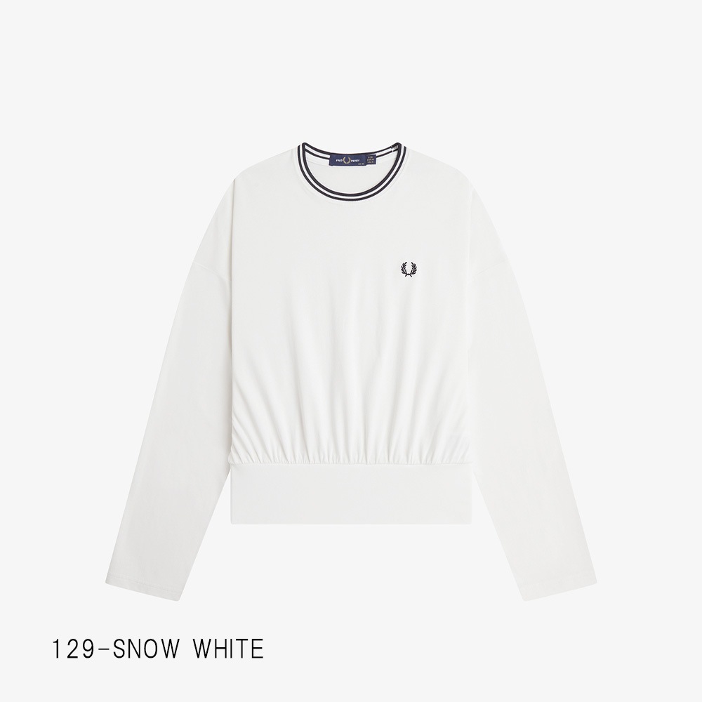 【26AW 予約】フレッドペリー レディース ツインティップド Tシャツ 長袖 FRED PERRY TWIN TIPPED L/S T-SHIRT 【国内正規品】 G3133
