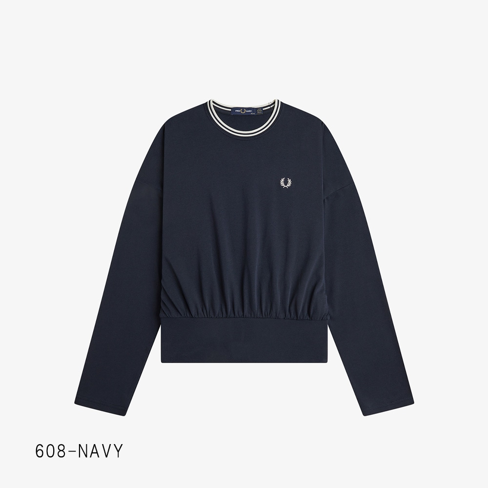 【26AW 予約】フレッドペリー レディース ツインティップド Tシャツ 長袖 FRED PERRY TWIN TIPPED L/S T-SHIRT 【国内正規品】 G3133