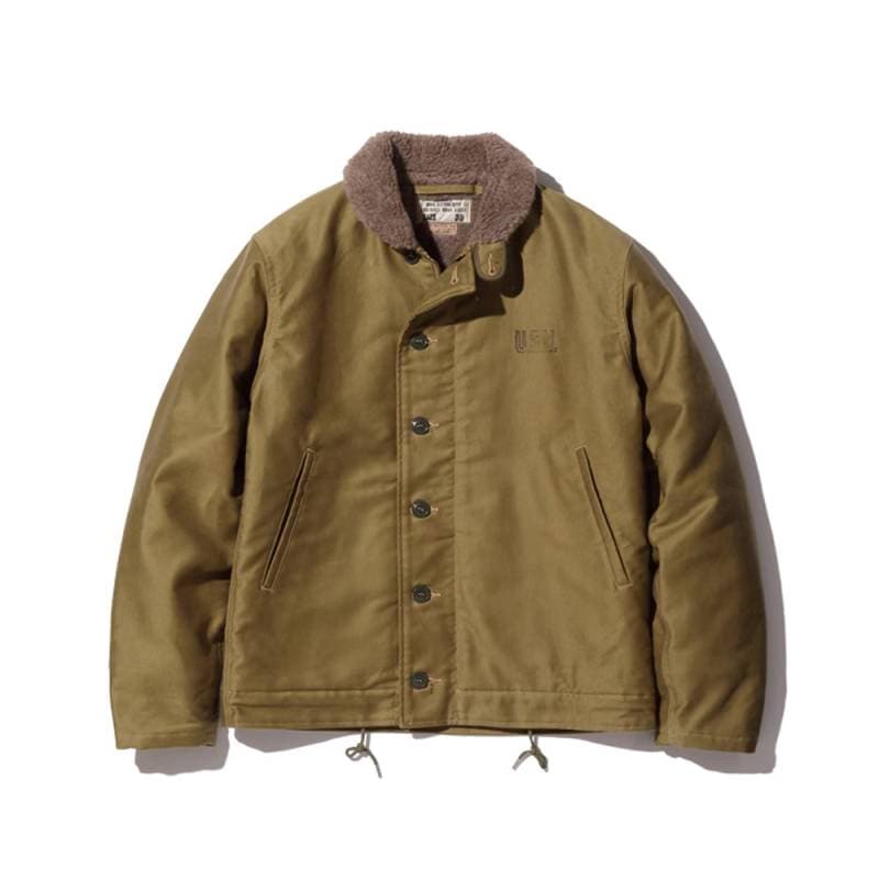 【26AW 予約】N-1 デッキジャケット メンズ バズリクソンズ ブルゾン BUZZ RICKSON'S Lot No. BR15345 / Type N-1 Khaki “NAVY DEPARTMENT DEMOTEX-ED”