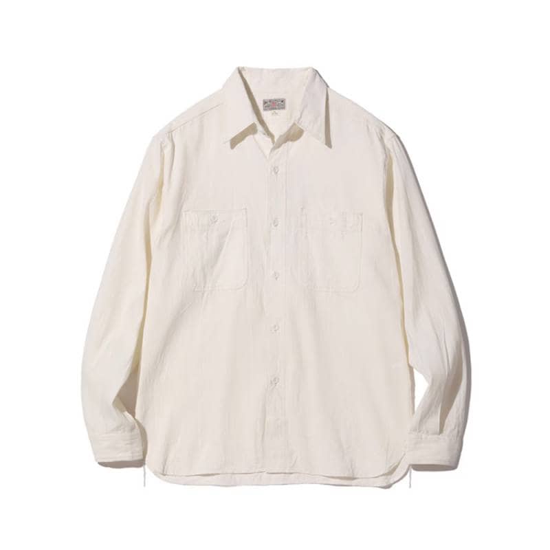 【26AW 予約】シャツ シャンブレーシャツ メンズ バズリクソンズ BUZZ RICKSON'S Lot No. BR25996 / WHITE CHAMBRAY WORK SHIRT (LONG SLEEVE)
