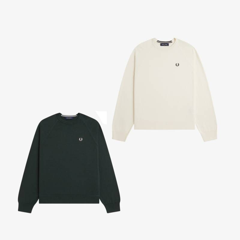 【26AW 予約】 ニット レディース フレッドペリー セーター クルーネック  FRED PERRY CREW NECK JUMPER 【国内正規品】 K3140