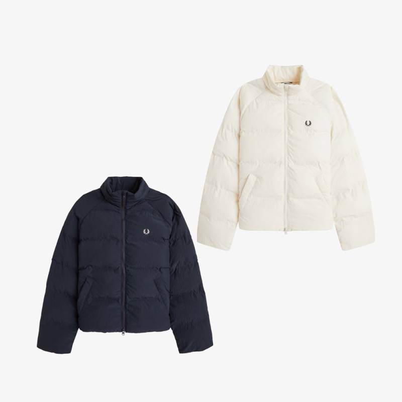 【26AW 予約】 ブルゾン レディース フレッドペリー パデッドジャケット  FRED PERRY RAGLAN SLEEVE PADDED JACKET 【国内正規品】 J3104