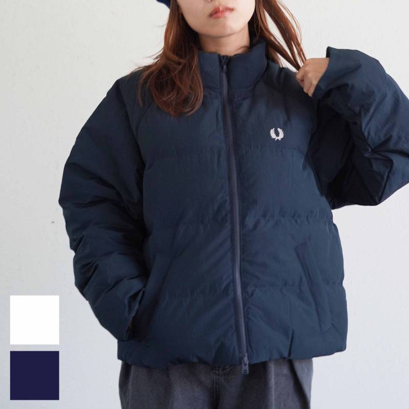 ブルゾン レディース フレッドペリー パデッドジャケット  FRED PERRY RAGLAN SLEEVE PADDED JACKET 【国内正規品】 J3104