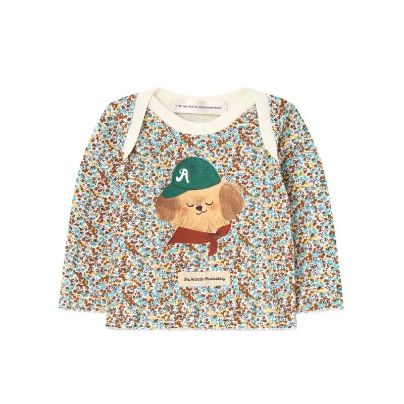 ロングTシャツ ベビー ジ・アニマルズ・オブザーバトリー ロングスリーブ ロンT  長袖 FLORAL WAPITI LONG SLEEVE T-SHIRT FOR BABY【国内正規品】 the animals observatory F26205-221_DI