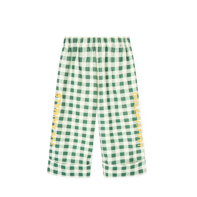 ギンガムチェック パンツ キッズ ジ・アニマルズ・オブザーバトリー ズボン  DARK GREEN COLT PANTS【国内正規品】 the animals observatory F26146-192_DU