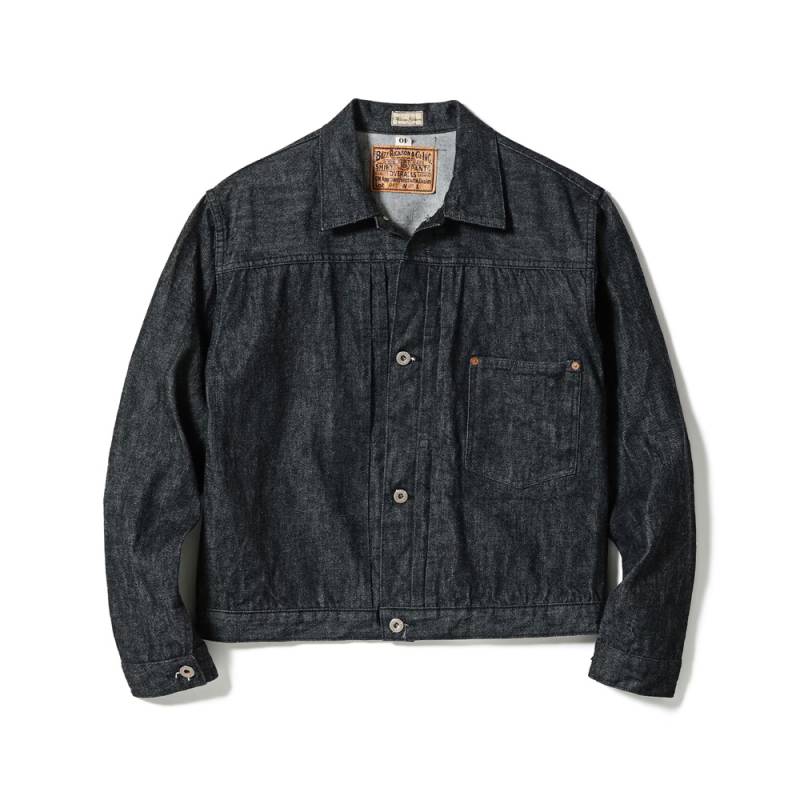 【26AW 予約】デニムブラウス デニムジャケット メンズ バズリクソンズ Lot No. BR16042 / WORLD WAR II BLACK DENIM BLOUSE BUZZ RICKSON'S