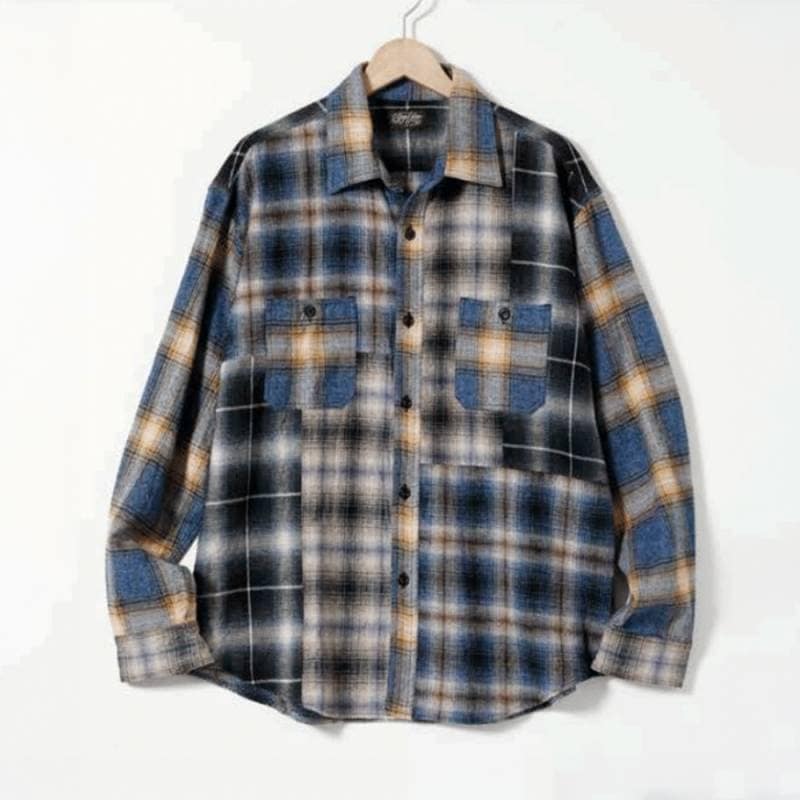 【26AW 予約】チェックシャツ メンズ  シュガーケーン フランネルチェック COTTON FLANNEL CHECK L/S CRAZY WORK SHIRT SUGAR CANE SC29798
