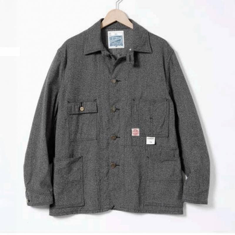 【26AW 予約】ワークコート メンズ  ヘッドライト ウールカバーオール 9oz BLACK COVERT WORK COAT HEADLIGHT HD16065