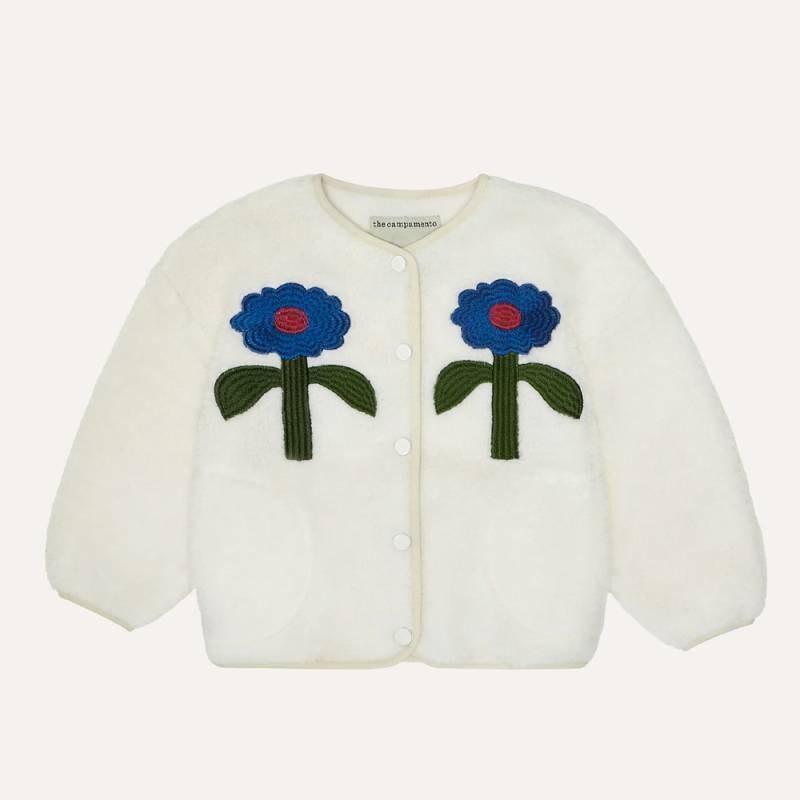 ボアジャケット キッズ  ベビー  ザ カンパメント アウター Blue Daisies Teddy Jacket【国内正規品】The Campamento TC-AW26-116