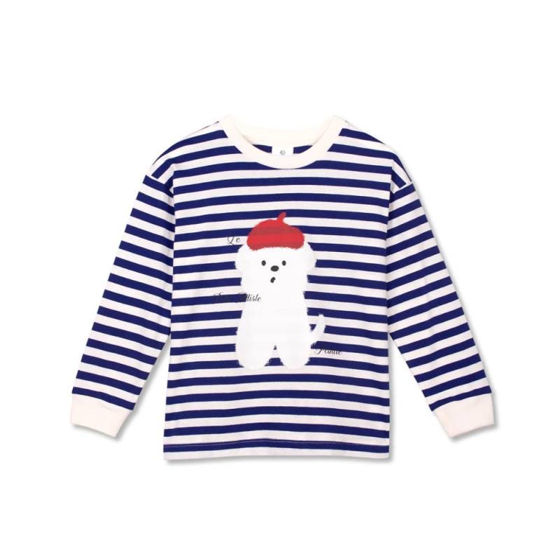Tシャツ キッズ ベビー 長袖 ウィンケン シャツ Le Petit Artiste Stripe Tee 【国内正規品】 WK21J156