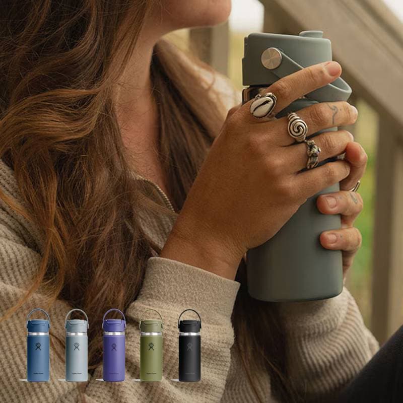 ハイドロ ハイドロフラスク ボトル ステンレス トラベルマグ フリップ 魔法瓶 真空断熱 Hydro Flask Travel Mug Flip Sip Cap 16oz 473ml【国内正規品】