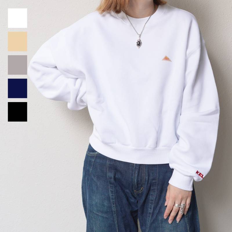 スウェット ケルティ レディース トレーナー ミニロゴ クロップドクルーネックスウェット KELTY【国内正規品】KE25212075
