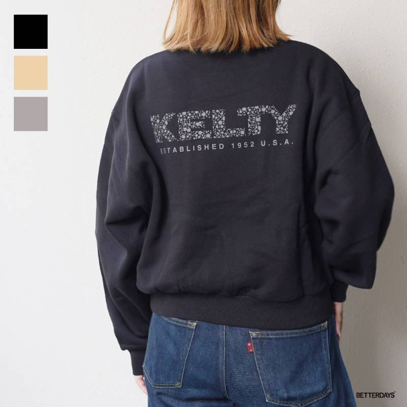 スウェット ケルティ レディース トレーナー フラワーロゴ クロップドクルーネックスウェット KELTY【国内正規品】KE26212053