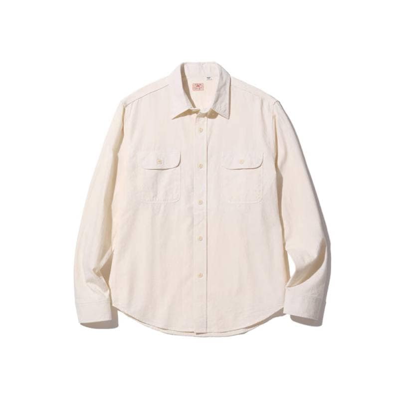 シャツ メンズ シュガーケーン ホワイトシャンブレー ワークシャツ 長袖 SUGAR CANE Lot No. SC27851 WHITE CHAMBRAY WORK SHIRT (LONG SLEEVE)