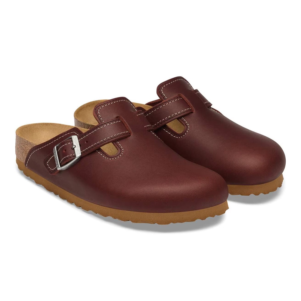 ビルケンシュトック ボストン ワークウェア サボ メンズ ナチュラルレザー レギュラー 幅広  BIRKENSTOCK Boston Workwear【国内正規品】 1032968