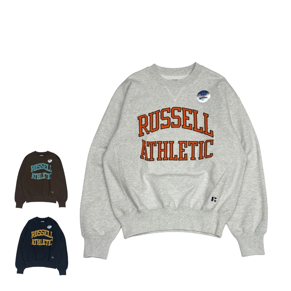 スウェット トレーナー ユニセックス プロコットン ラッセルアスレティック RUSSELL ATHLETIC Pro Cotton Loopback Terry Logo CN Sweat 101263-007