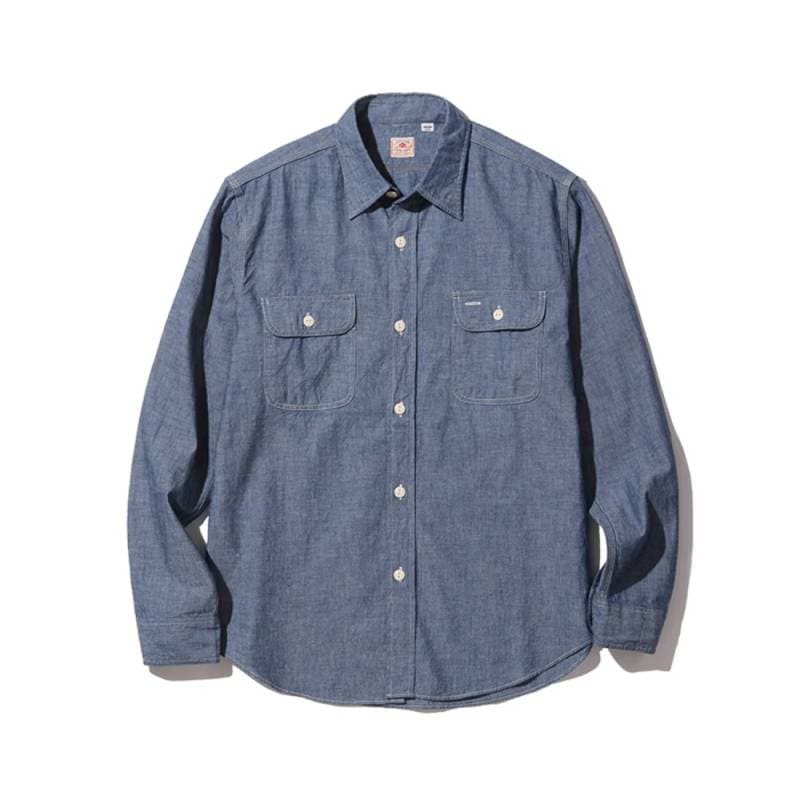 シャツ メンズ シュガーケーン ブルーシャンブレー ワークシャツ 長袖 SUGAR CANE Lot No. SC27850 / BLUE CHAMBRAY WORK SHIRT (LONG SLEEVE)